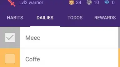 Screenshot von Habitica 4