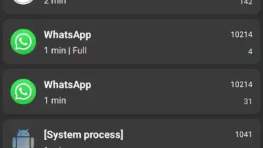 Screenshot von WhatsRunning Demo 2