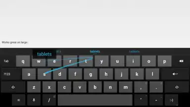 Screenshot von Android Keyboard (AOSP) 3