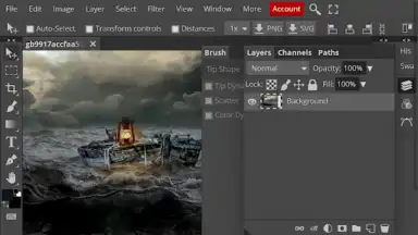 Screenshot von Photopea 2
