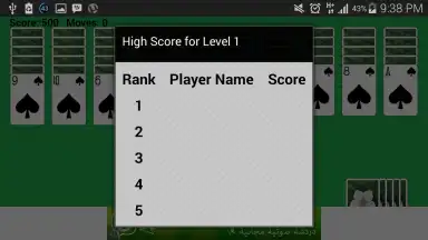 Screenshot von Spider Solitaire Game 1