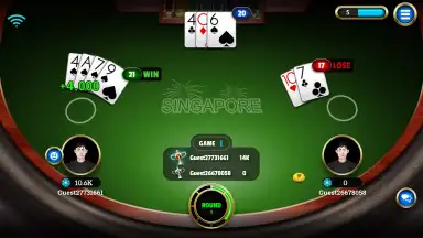 Screenshot von BlackJack 21 3