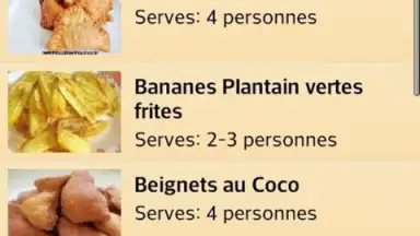Screenshot von Recettes Africaines 1