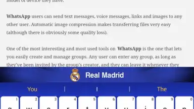 Screenshot von Real Madrid Official Keyboard 1