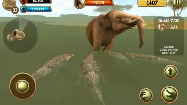 Screenshot von Wild Crocodile Simulator 3D 3
