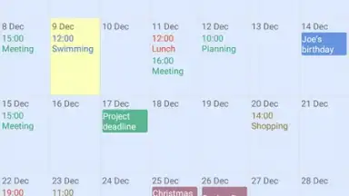 Screenshot von Touch Calendar Free 9