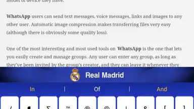 Screenshot von Real Madrid Official Keyboard 3