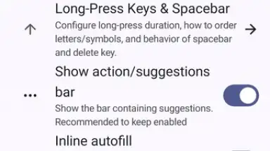 Screenshot von FUTO Keyboard 6
