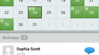 Screenshot von MyCalendar Beta 3
