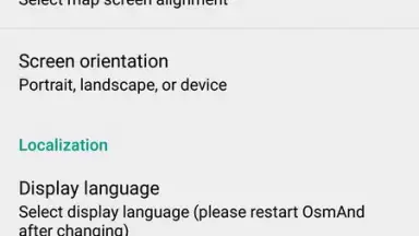 Screenshot von OsmAnd 6