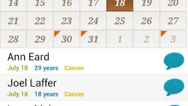 Screenshot von Birthday Calendar Free 7