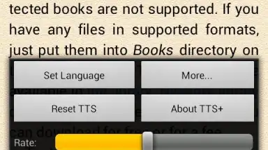 Screenshot von FBReader TTS+ Plugin 1