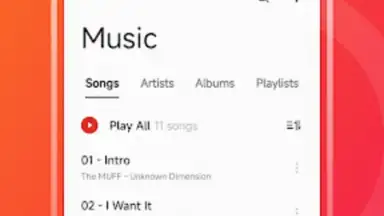 Screenshot von OPPO Music 4
