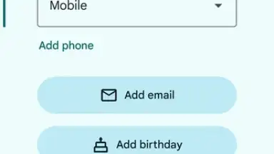 Screenshot von Google Contacts 1