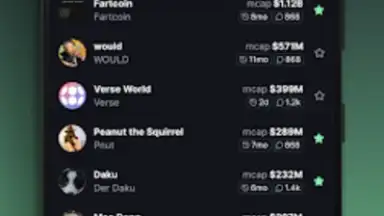 Screenshot von pump.fun 2