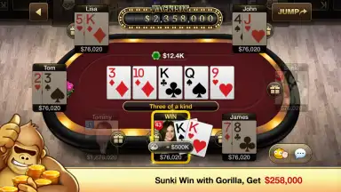 Screenshot von Gorilla Poker 1