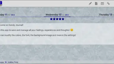 Screenshot von Handy Journal 5