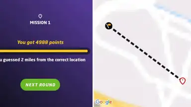 Screenshot von GeoGuessr 10