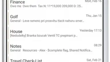 Screenshot von Tasks & Notes 3