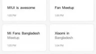 Screenshot von Xiaomi Notes 11