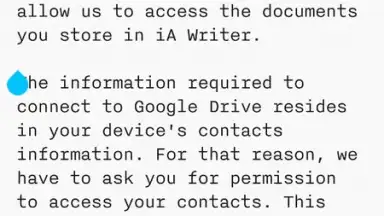 Screenshot von iA Writer 4