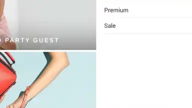 Screenshot von Zalando 2