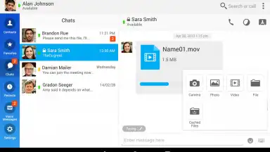 Screenshot von Cisco Jabber 8