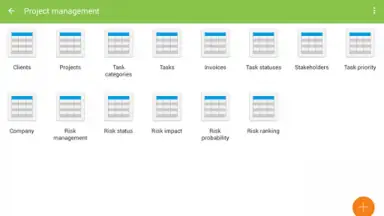 Screenshot von MobiDB Project Management 5