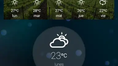 Screenshot von anpWeather 4