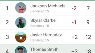 Screenshot von Garmin Golf 4