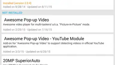 Screenshot von Xposed Installer 3