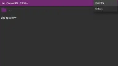 Screenshot von MPV Player 4