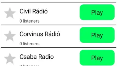 Screenshot von Hungarian Radio Online 3