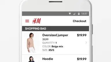 Screenshot von H&M 3