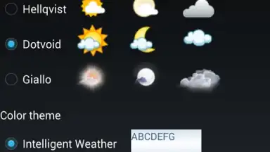 Screenshot von Intelligent Weather 2