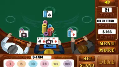Screenshot von World Blackjack 2