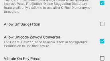 Screenshot von Bagan Keyboard 18