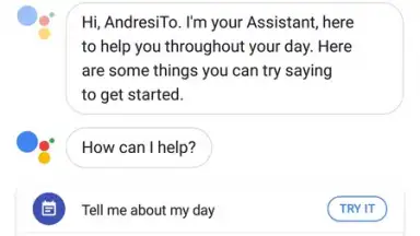 Screenshot von Google Assistant Go 4