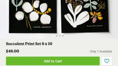 Screenshot von Etsy 3