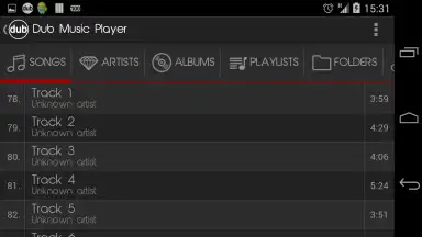 Screenshot von Dub Music Player 1