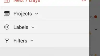 Screenshot von Todoist 4