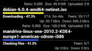 Screenshot von tTorrent Lite 1