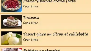 Screenshot von Recettes Dessert 2