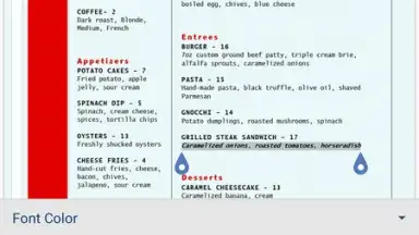 Screenshot von Microsoft Word 2