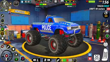 Screenshot von Police Monster Truck Car Games 3