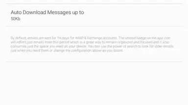 Screenshot von BlueMail 5