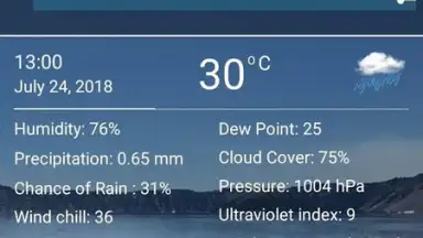 Screenshot von Live Weather Forecast 1