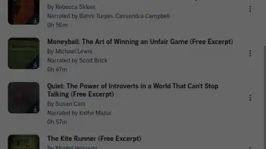 Screenshot von Audible 7