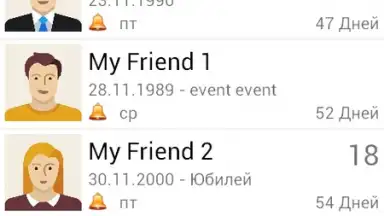 Screenshot von Birthdays & Other Events Reminder 6