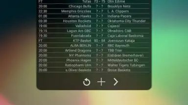 Screenshot von Basketball Livescore Widget 21